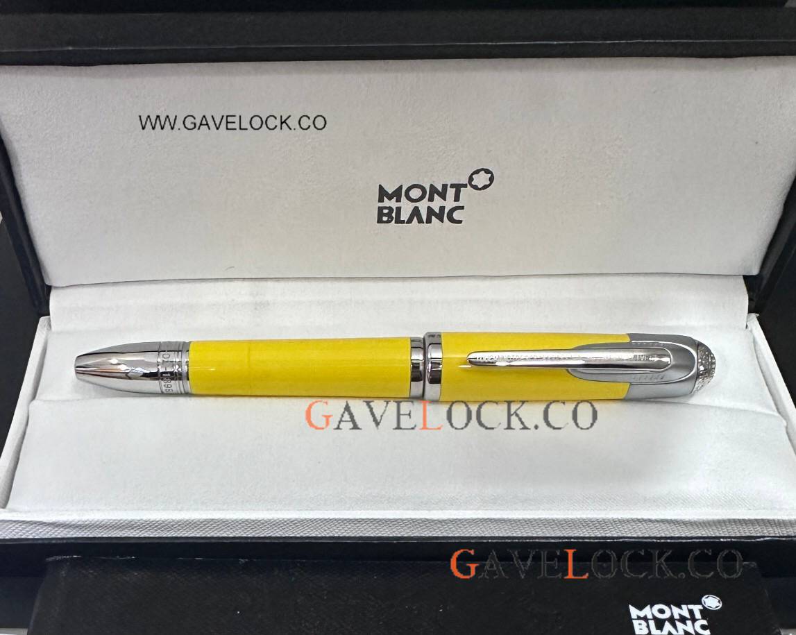 AAA Copy Mont Blanc Enzo Ferrari Milk Yellow Ballpoint Pen